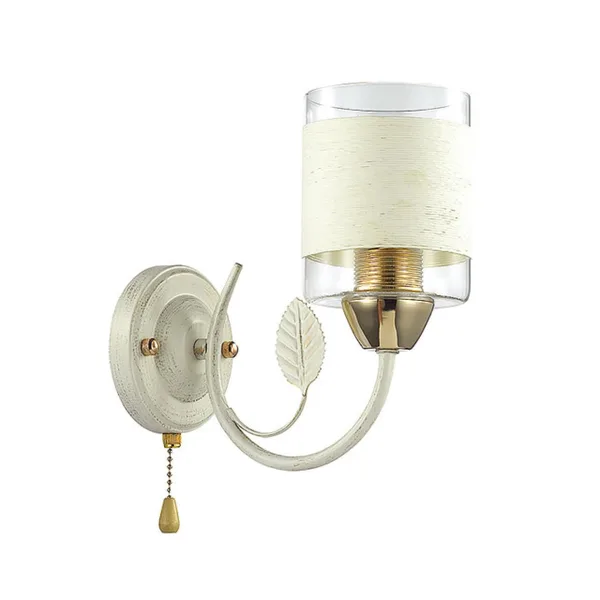 Бра E27 60W 220V FILLA золото,белый с золотой патиной LUMION