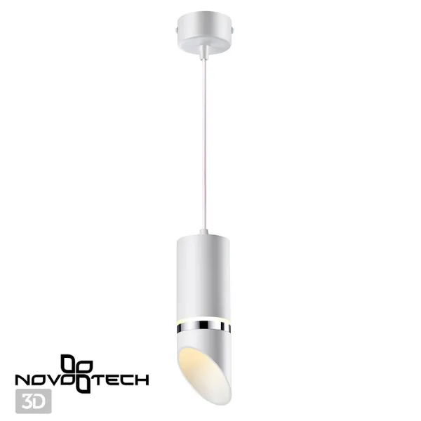 Св-к накл.IP20 GU10 9W 220V DELTA белый/хром NOVOTECH — фото 3
