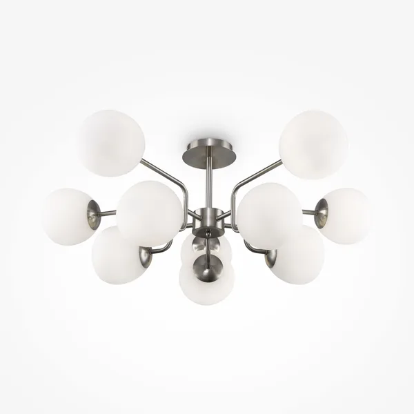 Подвесной светильник 10*E14 40Вт Никель IP20 Erich MOD221PL-10N Maytoni — фото 3