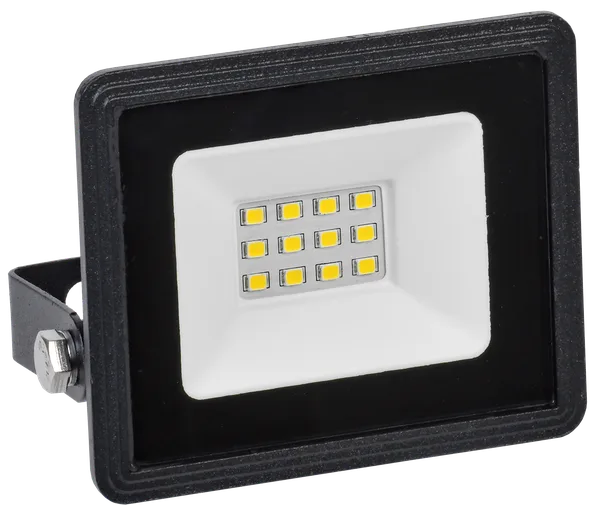 Прожектор светодиодный СДО 06-10 IP65 6500K черный IEK