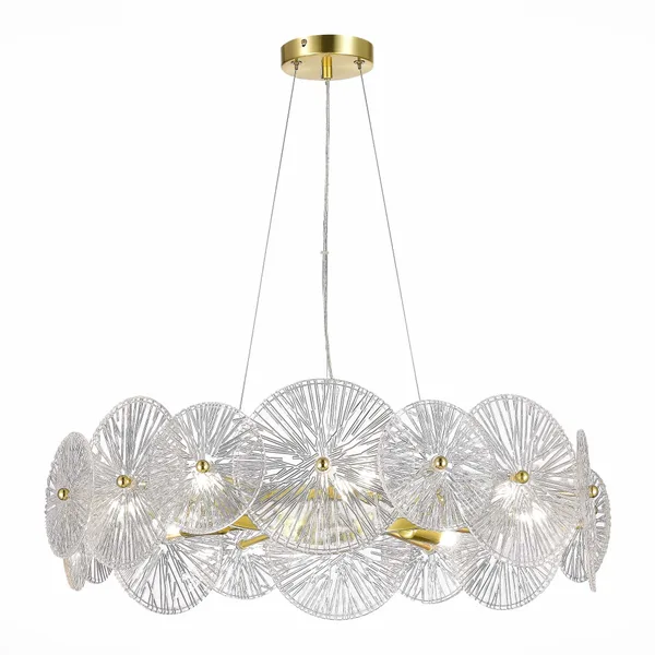 Люстра подвесная Золотистый/Прозрачный E14 8*40Вт SL1657.203.08 ST LUCE