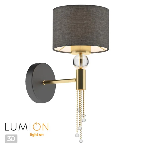 Бра E27 60W 220V SANTIAGO античная латунь,черный LUMION — фото 3