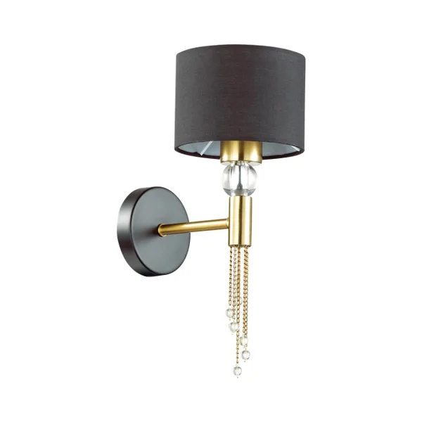 Бра E27 60W 220V SANTIAGO античная латунь,черный LUMION