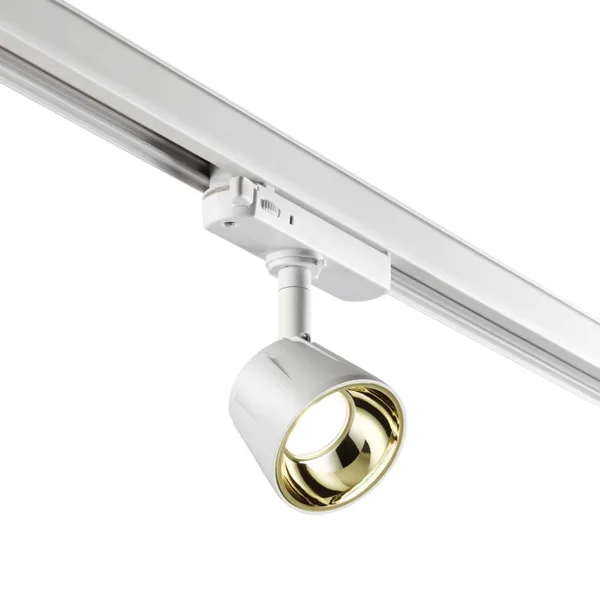 Трехфазный трековый св/д св-к IP20 LED 4000K 10W 100-265V белый/золото KNOF NOVOTECH — фото 4