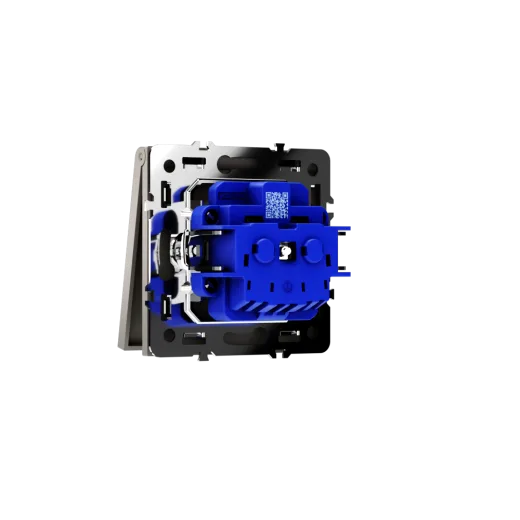 Розетка встраиваемая Voltum S70 с заземлением, защитными шторками и крышкой 16А, (кашемир) — фото 16