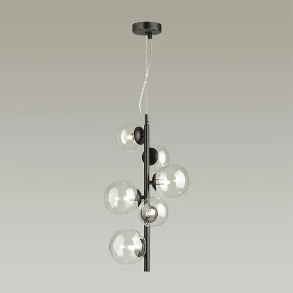 Подвес G9 6*40W TOVI черный/прозрачный ODEON LIGHT — фото 3