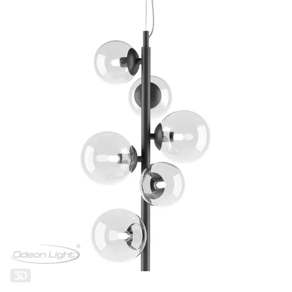 Подвес G9 6*40W TOVI черный/прозрачный ODEON LIGHT — фото 4