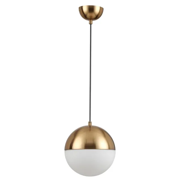 Подвес E27 1*40W PINGA античн.бронза/металл/белый/стекло B ODEON LIGHT