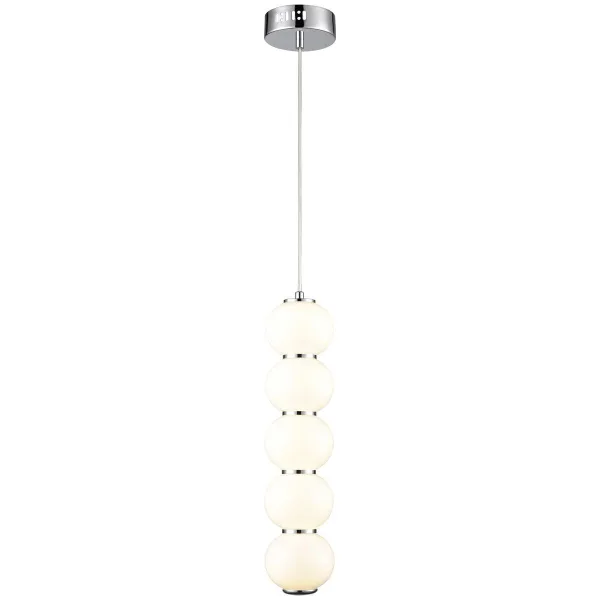 Светильник подвесной Хром/Белый LED 1*14Вт 3000К 244-106-05 VELANTE