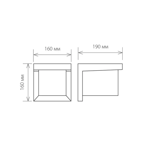 Уличный настенный светильник 1*E27 черный IP54 Shelter grit (a038435) Elektrostandard — фото 3