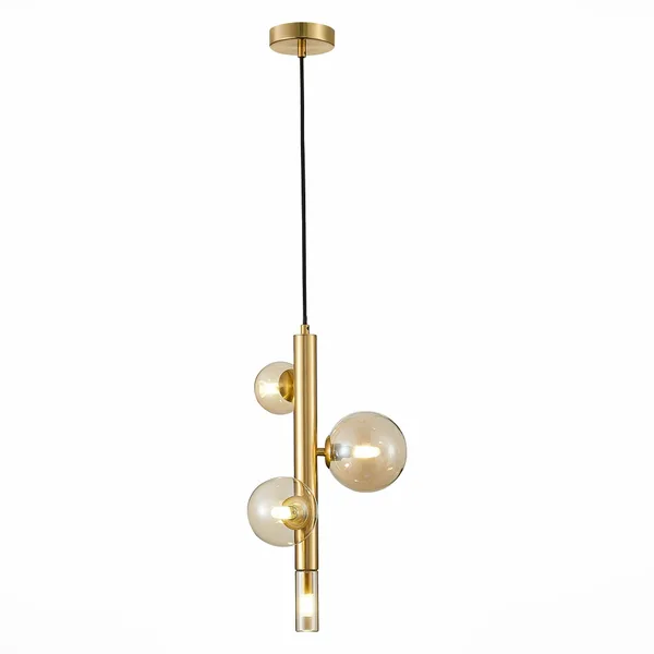 Светильник подвесной Золотистый/Коньячный G9 4*5Вт SL1509.203.04 ST LUCE