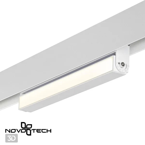 Трековый св-к для низков.шинопровода IP20 LED 4000K 12W 48V FLUM белый F NOVOTECH — фото 3