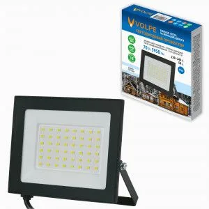 Прожектор св/д 70W(5950lm) 6500К черный ULF-Q519 IP65 220-240V Volpe