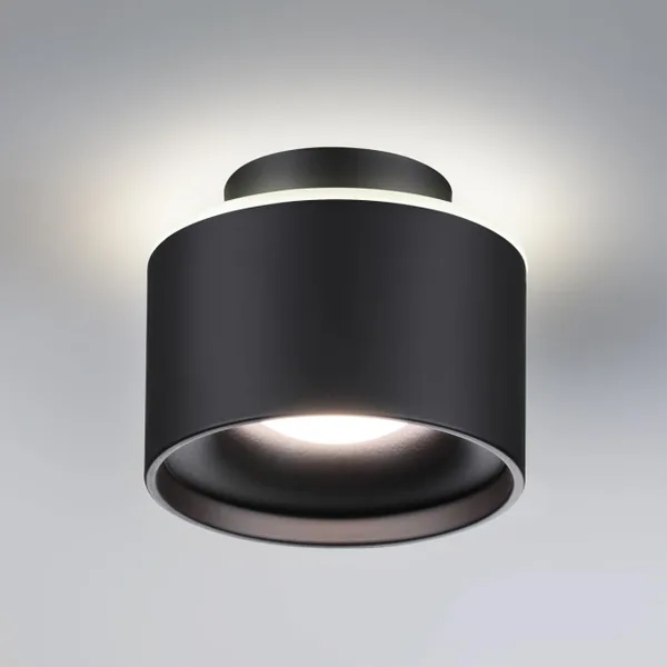 Св-к накл.с перекл.цв.темп.IP20 LED 3000К/4000К/6000К 12W вниз+3W вверх черн GIRO NOVOTECH — фото 3