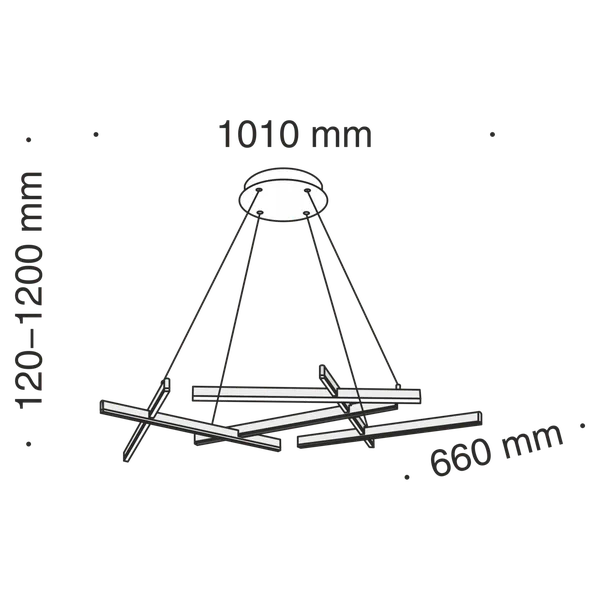 Подвесной светильник 75Вт 4000K Черный IP20 Line MOD016PL-L75B4K Technical Maytoni — фото 4