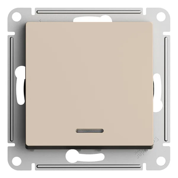 ATLASDESIGN  Механизм перекючателя 1-кл с подсветкой 10А песочный (уп.5шт) Schneider Electric Systeme Electric (Schneider Electric) — фото 2