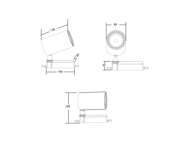 Трековый светильник LED 26Вт Черный IP20 Three phase track system Trinity TR029-3-30W4K-B Technical Maytoni — фото 2