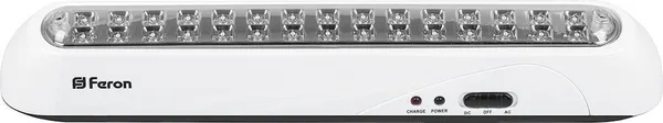 Светильник аккумуляторный, 30 LED AC/DC, белый, EL20 Feron