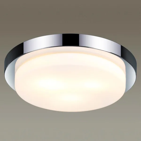 Н/п св-к IP44 E14 3*40W 220V HOLGER хром/стекло ODEON LIGHT — фото 2