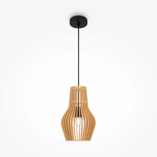 Подвесной светильник 1*E27 40Вт Черный IP20 Roots MOD191PL-01W Maytoni — фото 2