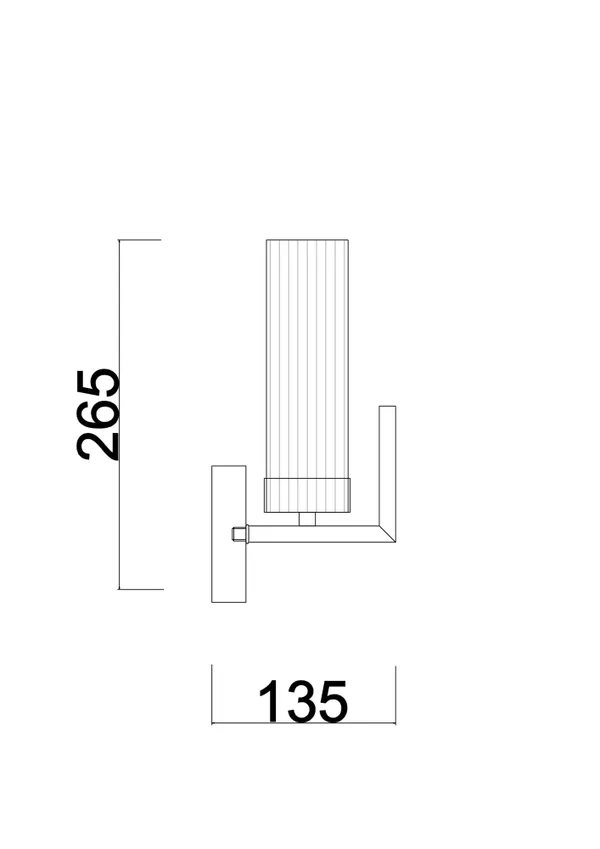 Настенный светильник (бра) 1*E14 60Вт Хром IP20 Adeline FR5214WL-01CH Freya — фото 4
