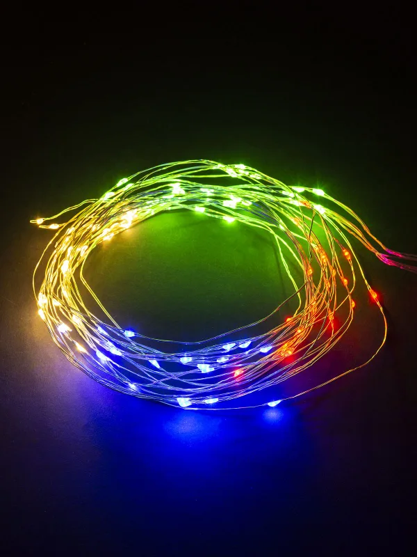 Гирлянда светодиодная "Роса105 конский хвост" 7x15LED, 1,5 м, многоцвет., 250В , TDM — фото 4