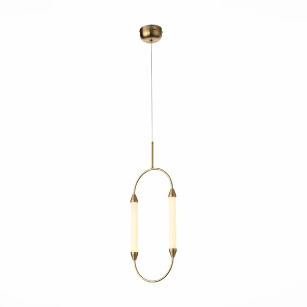 Светильник подвесной Латунь/Белый LED 2*4Вт 3000К SL6004.303.02 ST LUCE