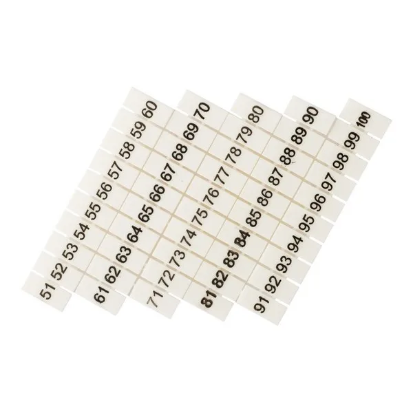 Маркеры для JXB-ST 2,5 с нумерацией 50-100 (100 шт) PROxima EKF