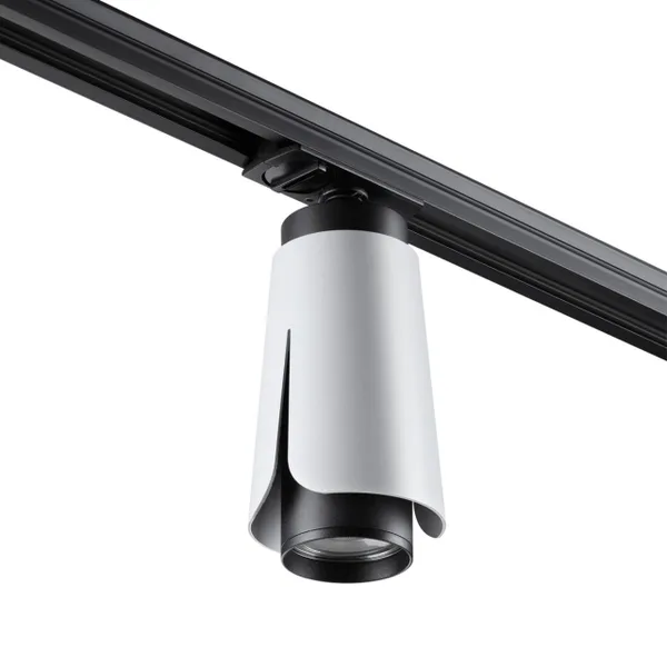 Св-к трековый однофазный IP20 GU10 9W 220V TULIP белый NOVOTECH — фото 5