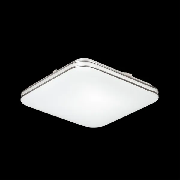 Св-к пластик/белый/хром LED 48Вт 3000-6500K 435х435 IP43 пульт ДУ/LampSmart LONA SONEX — фото 3