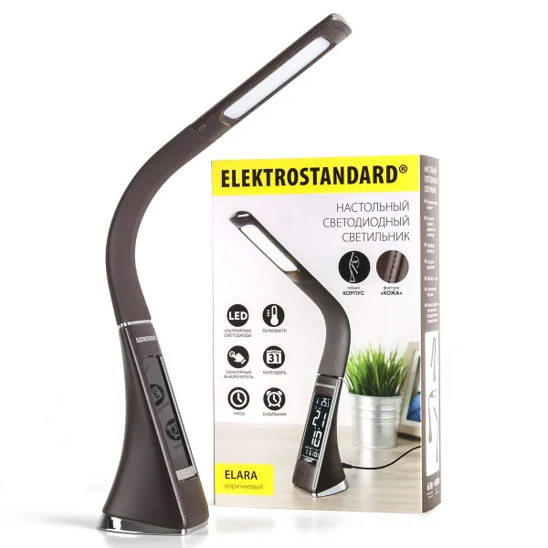 Настольный светильник светодиодный 6Вт 4200К коричневый IP20 Elara (a037504) Elektrostandard — фото 5