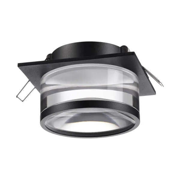 Св-к встр.IP20 GU10 9W 220V GEM черный B NOVOTECH