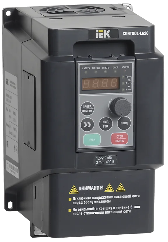 Преобразователь частоты CONTROL-L620 380В 3Ф 2,2-4кВт IEK