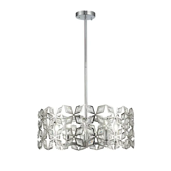 Светильник подвесной хром/прозрачный E14 5*60Вт SL1104.103.05 ST LUCE