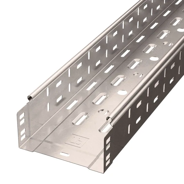 Лоток перфорированный Стандарт INOX (AISI 409) 150х80х3000 (0,7 мм) (6 м/уп) Промрукав