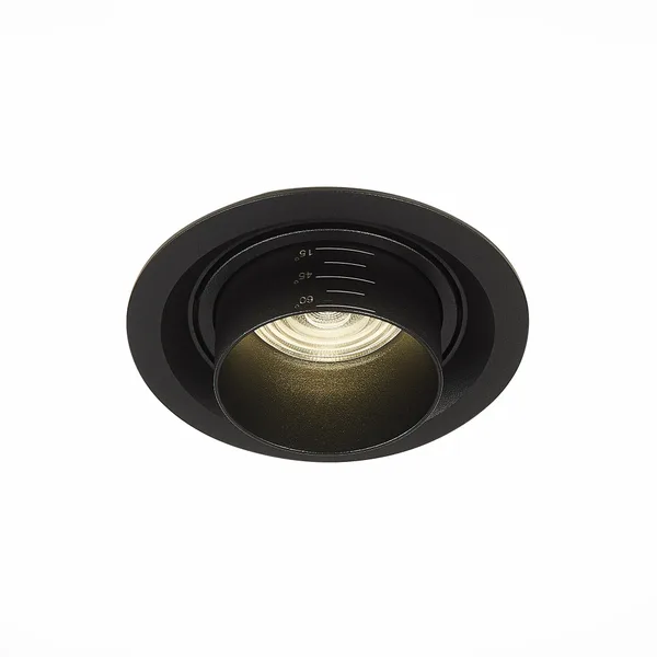 Светильник встраиваемый Zoom Черный LED 1*12Вт 4000К 960Lm Ra90 15°-60° IP20 D115xH95 170-240В ST701.448.12 ST LUCE