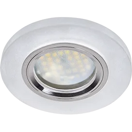 Светильник MR16 GU5.3 DL1650 Круг Стекло Матовый/Хром 25x95 ECOLA
