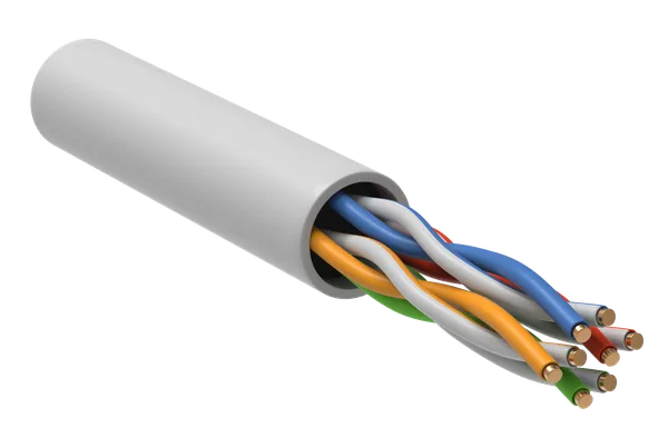 ITK Витая пара U/UTP кат.5E 4х2х24AWG solid LSZH нг(А)-LSLTx белый (305м)