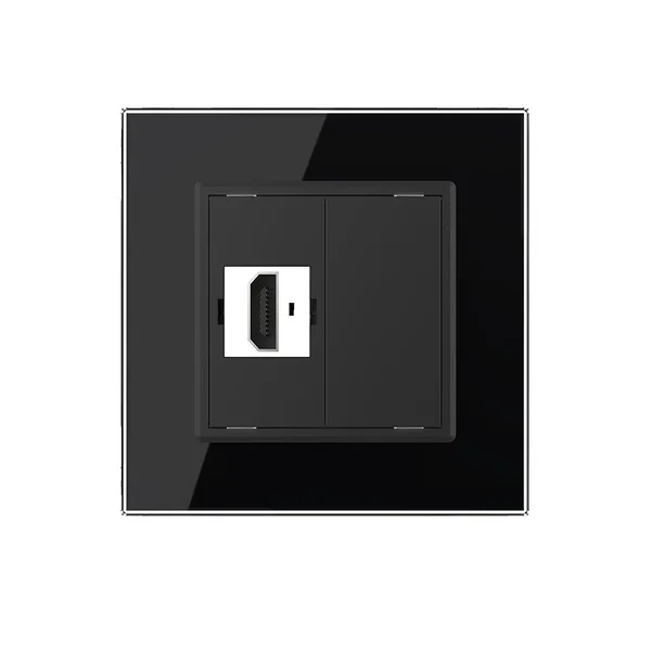 Розетка HDMI Черная Livolo — фото 2