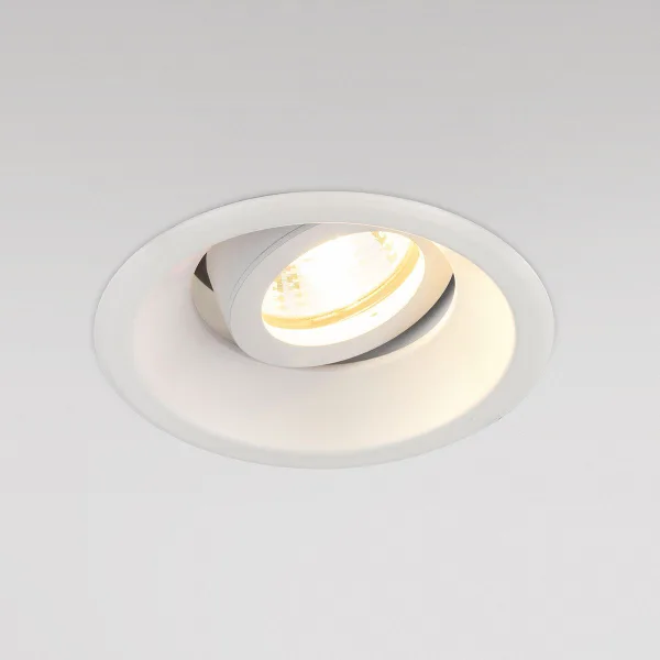 Алюминиевый точечный светильник 1*G5.3 белый IP20 (a036506) Elektrostandard