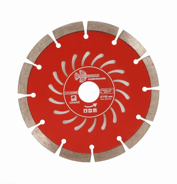 Диск алмазный отрезной 150*22,23 Сегментный серия Grand hot press GUS723 Trio-Diamond — фото 3