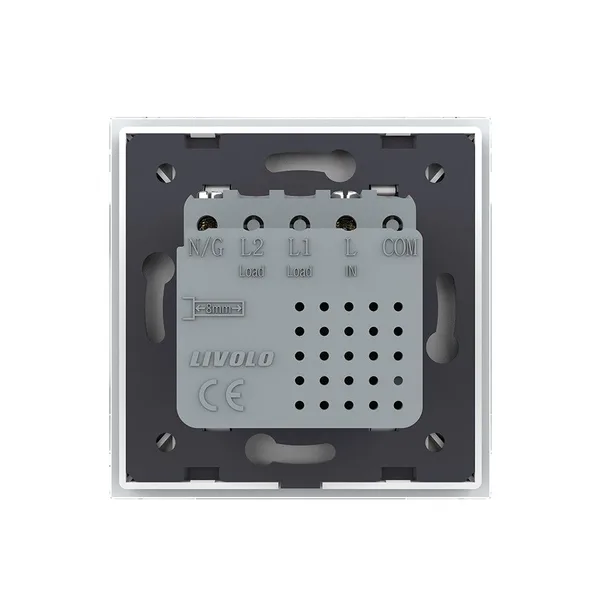 Розетка USB type C с блоком питания 45W Livolo 1 пост Белая VL-C7VUC-2WP — фото 4