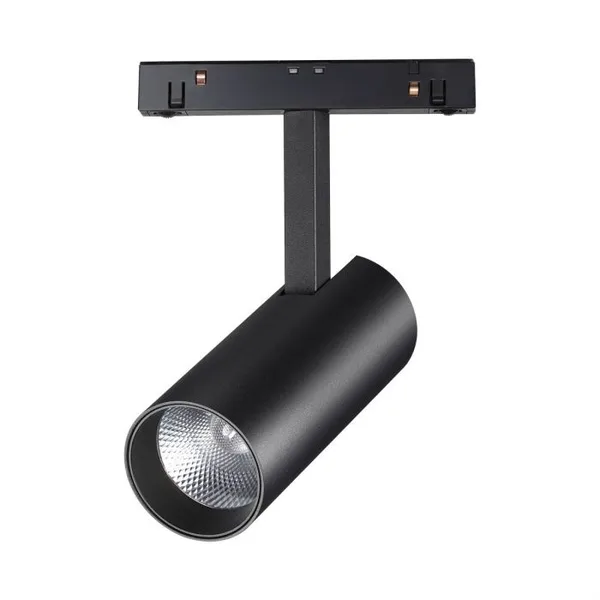Трековый св-к для низков.шинопровода IP20 LED 4000K 12W 48V FLUM черн D NOVOTECH