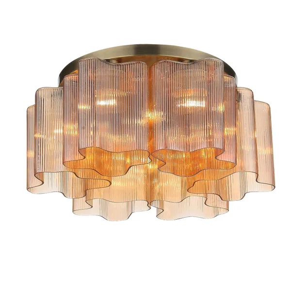 Люстра потолочная Бронзовый/Янтарный E27 6*60Вт SL117.302.06 ST LUCE