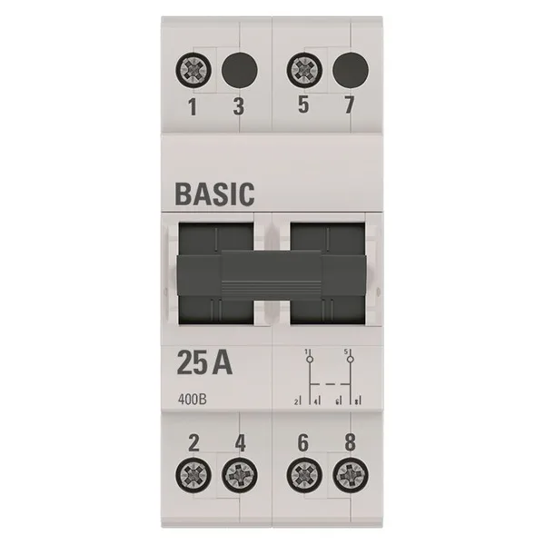 Трехпозиционный переключатель 2П 25А Basic EKF — фото 2