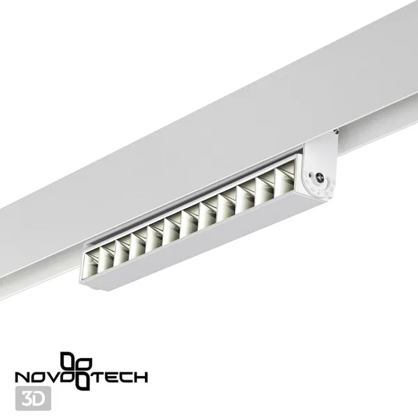 Трековый св-к для низков.шинопровода IP20 LED 4000K 12W 48V FLUM белый G NOVOTECH — фото 3