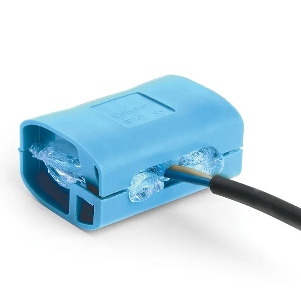 LD548 Коробка изоляционная с гелем, 450V, 52х38х26, синий STEKKER — фото 2