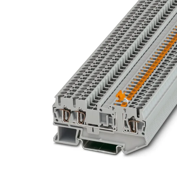 Колодка клеммная пружинная JXB-ST-2,5-K 3 вывода с ножевым размыкателем серая PROxima EKF