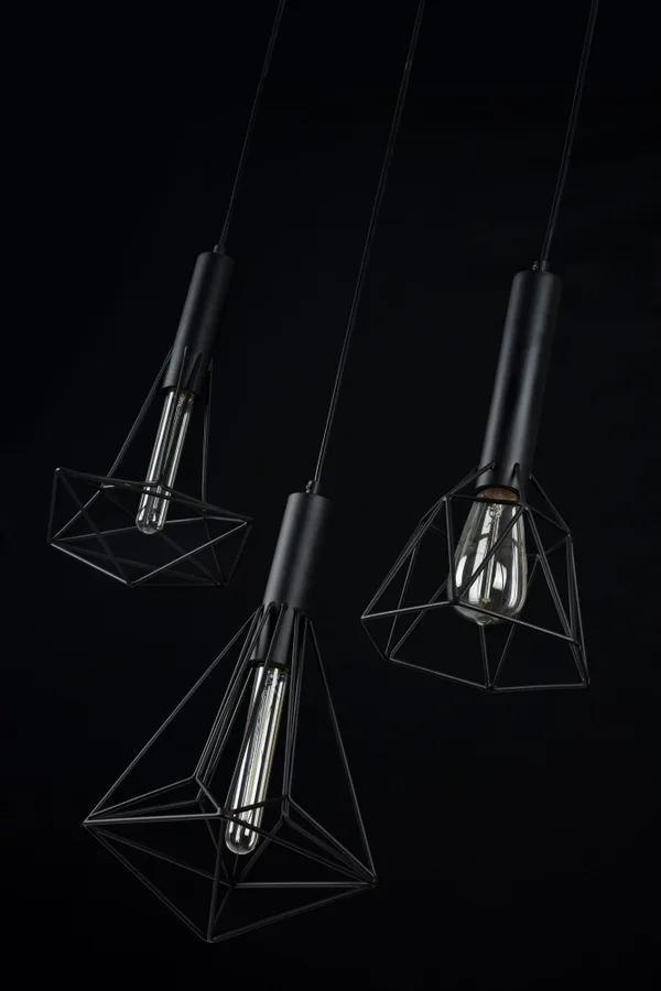 Подвесной светильник 3*E27 60Вт Черный IP20 Spider T021-03-B Maytoni — фото 6