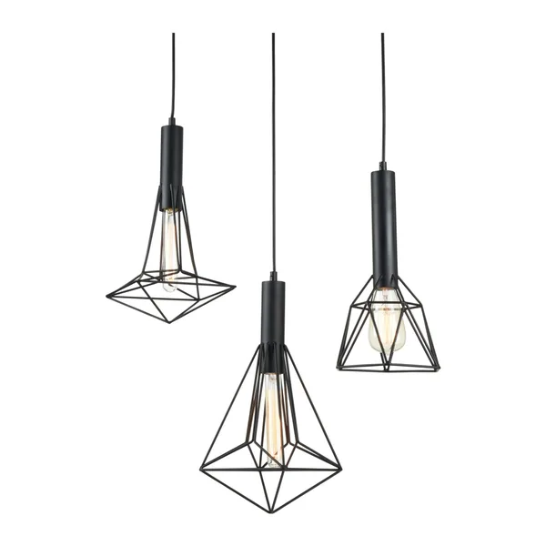 Подвесной светильник 3*E27 60Вт Черный IP20 Spider T021-03-B Maytoni — фото 3